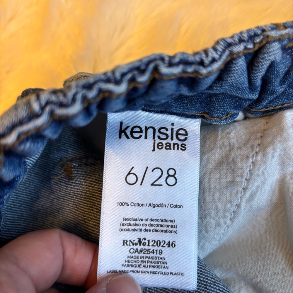 Kensie Blue High Rise Women Jeans - Picture 5 of 7